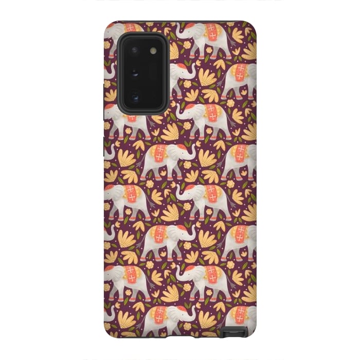 Galaxy Note 20 StrongFit Majestic Elephants by Noonday Design