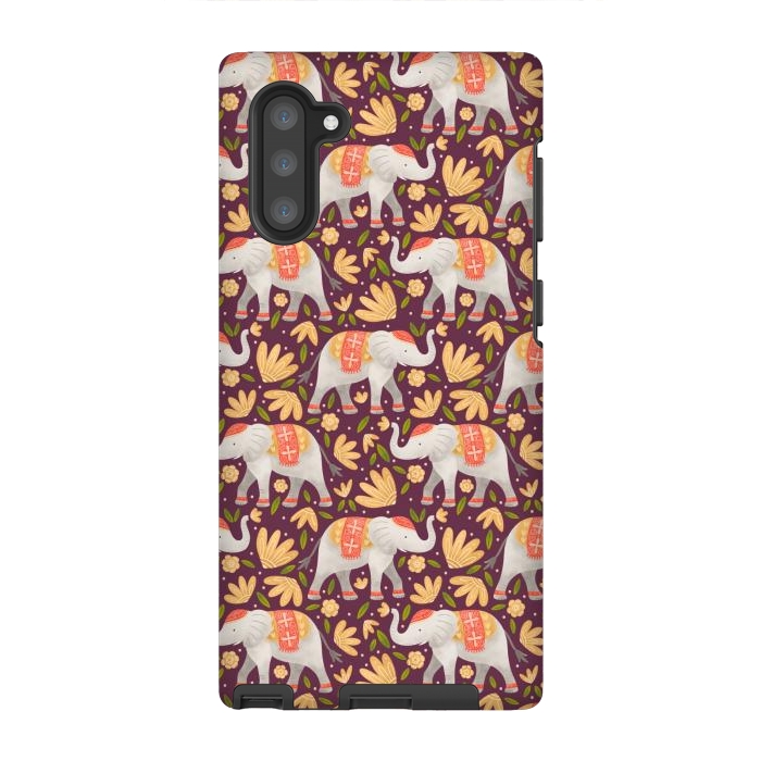 Galaxy Note 10 StrongFit Majestic Elephants by Noonday Design