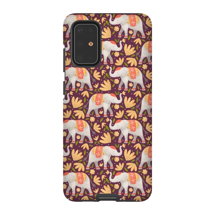 Galaxy S20 Plus StrongFit Majestic Elephants by Noonday Design