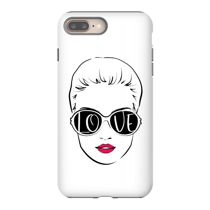 iPhone 8 plus StrongFit Love Sunglasses by Martina