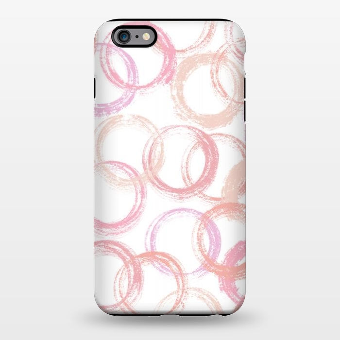 iPhone 6/6s plus StrongFit Pink Circles by Martina