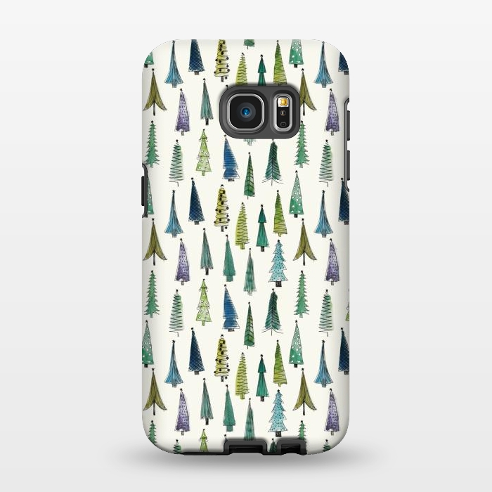 Galaxy S7 EDGE StrongFit Christmas trees  by Winston