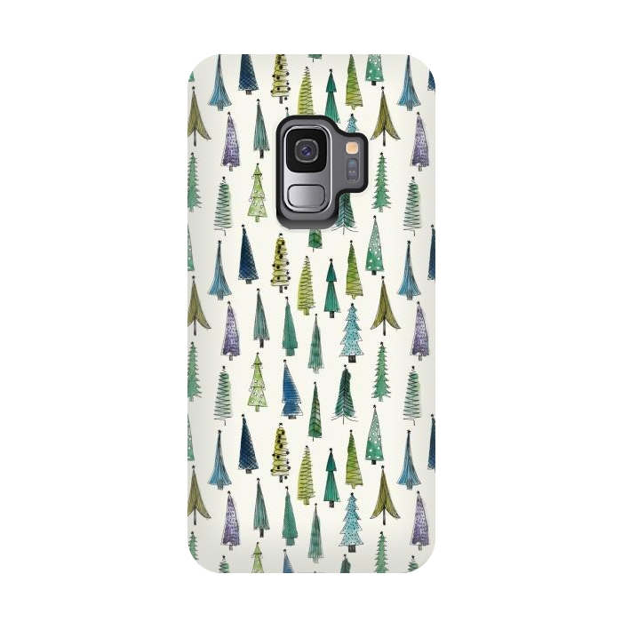 Galaxy S9 StrongFit Christmas trees  by Winston