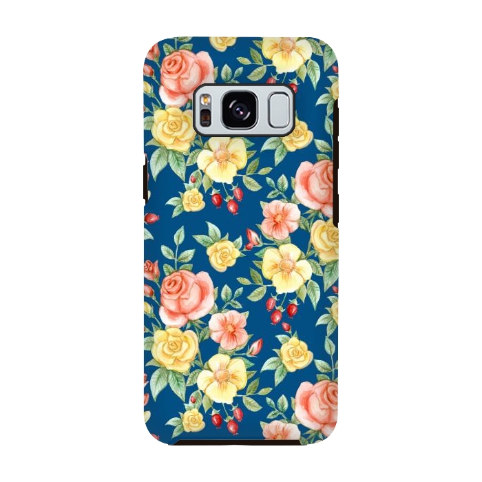 Galaxy S8 StrongFit Pink and yellow roses  by Winston