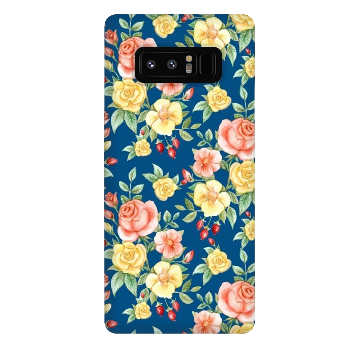 Galaxy Note 8 StrongFit Pink and yellow roses  by Winston