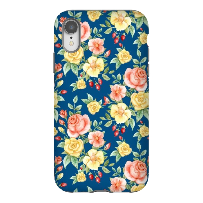iPhone Xr StrongFit Pink and yellow roses  by Winston