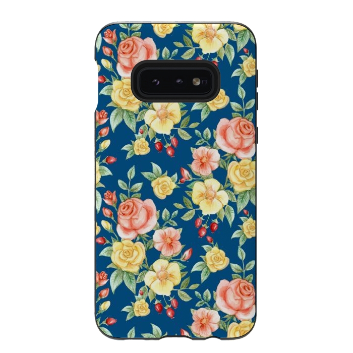 Galaxy S10e StrongFit Pink and yellow roses  by Winston