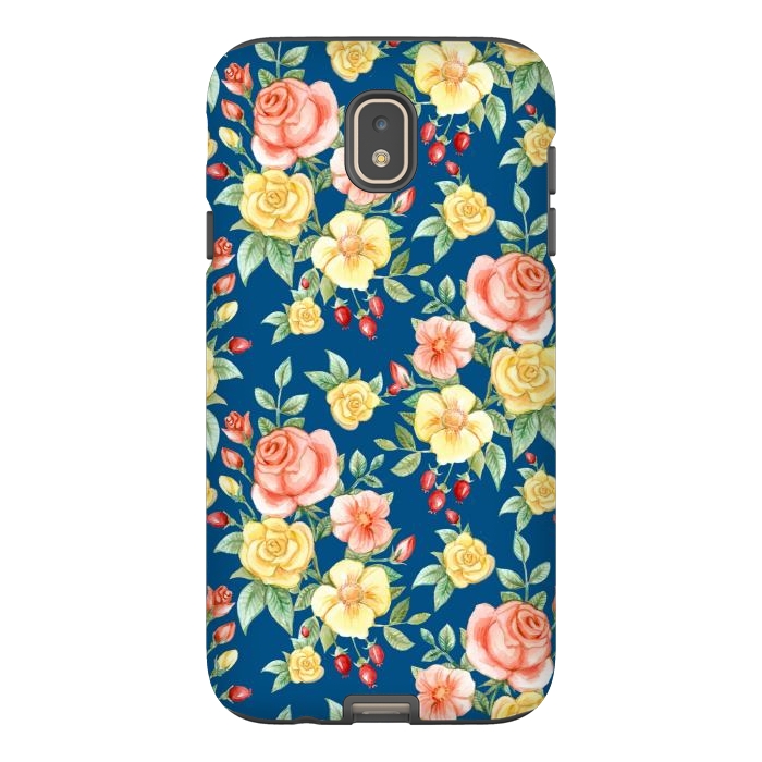 Galaxy J7 StrongFit Pink and yellow roses  by Winston