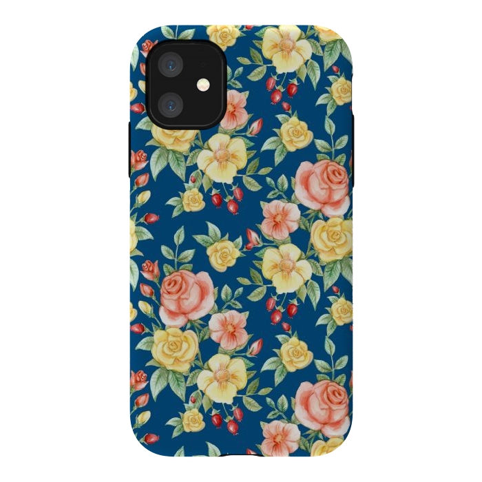 iPhone 11 StrongFit Pink and yellow roses  by Winston