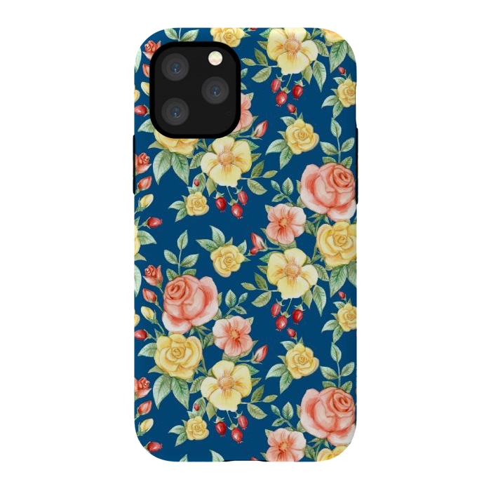 iPhone 11 Pro StrongFit Pink and yellow roses  by Winston
