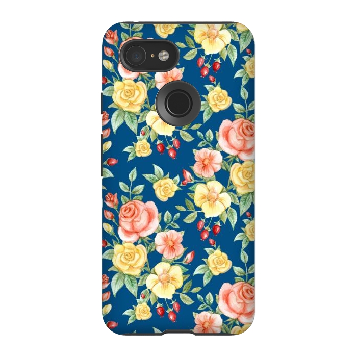 Pixel 3 StrongFit Pink and yellow roses  by Winston