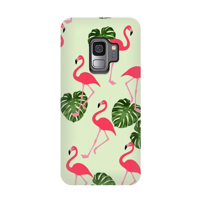 Galaxy S9 StrongFit Flamingos  by Winston
