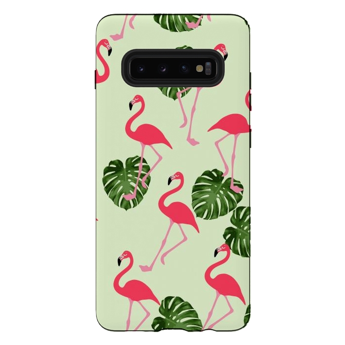 Galaxy S10 plus StrongFit Flamingos  by Winston