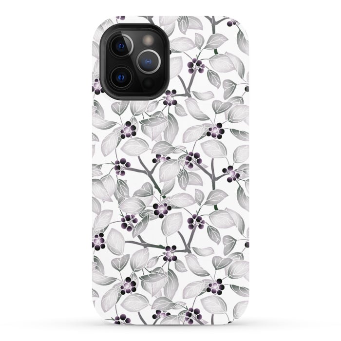iPhone 12 Pro StrongFit Pale flowers  by Winston