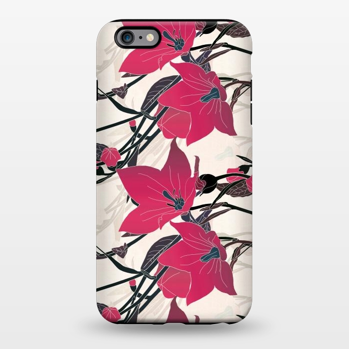 iPhone 6/6s plus StrongFit Red flowers 2 by Winston