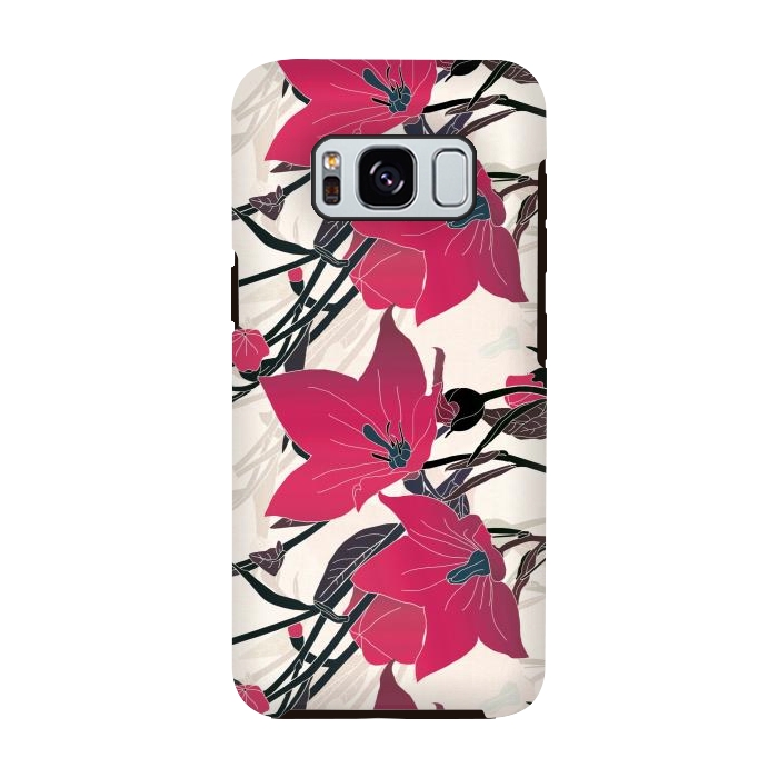 Galaxy S8 StrongFit Red flowers 2 by Winston