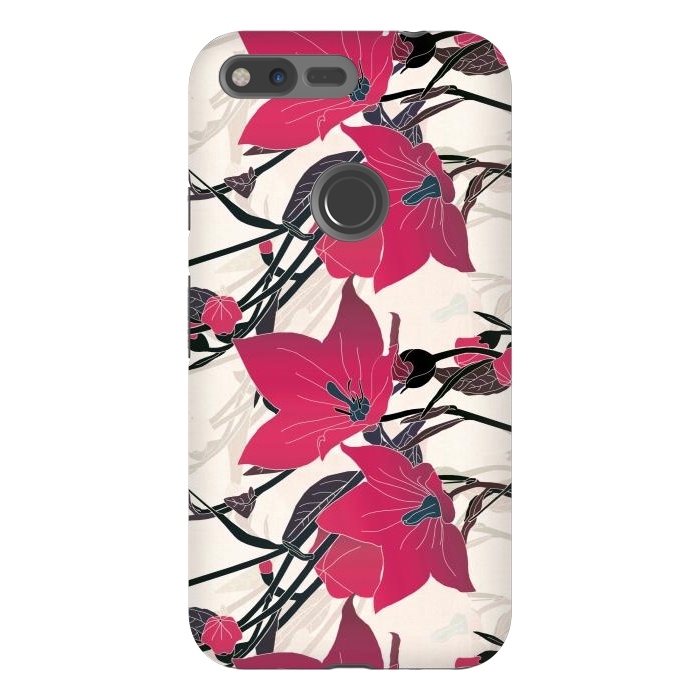 Pixel XL StrongFit Red flowers 2 by Winston