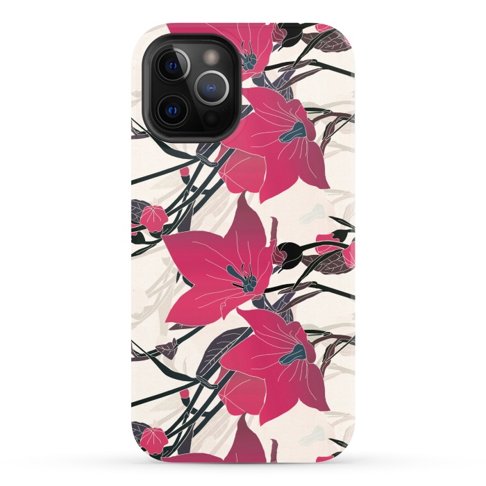 iPhone 12 Pro StrongFit Red flowers 2 by Winston