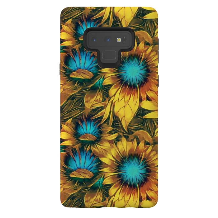 Galaxy Note 9 StrongFit Sunflowers  by Winston