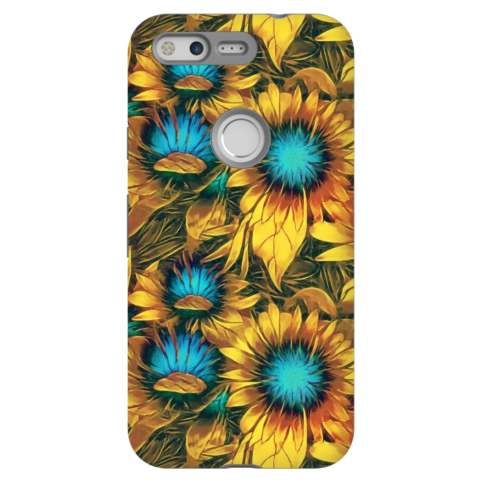 Pixel StrongFit Sunflowers  by Winston