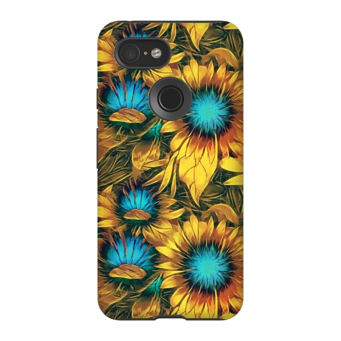 Pixel 3 StrongFit Sunflowers  by Winston