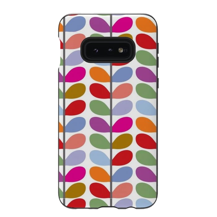 Galaxy S10e StrongFit Colorful leaves  by Winston