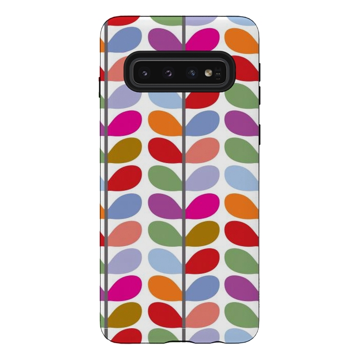 Galaxy S10 StrongFit Colorful leaves  by Winston