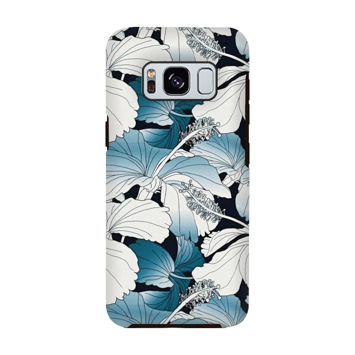 Galaxy S8 StrongFit White hibiscus  by Winston