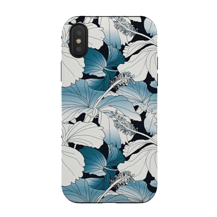 iPhone Xs / X StrongFit White hibiscus  by Winston