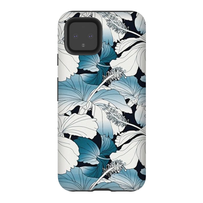 Pixel 4 StrongFit White hibiscus  by Winston