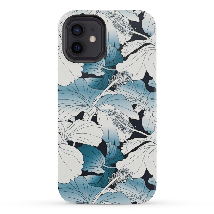 iPhone 12 mini StrongFit White hibiscus  by Winston
