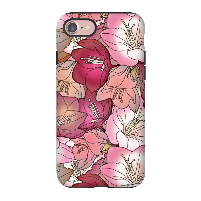 iPhone 7 StrongFit Pink flowers  by Winston