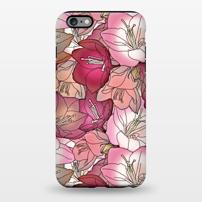 iPhone 6/6s plus StrongFit Pink flowers  by Winston