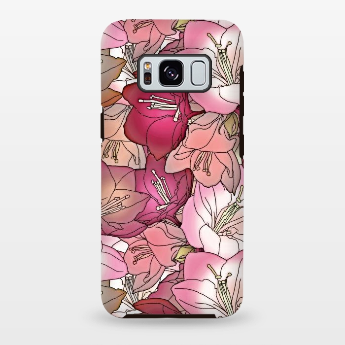 Galaxy S8 plus StrongFit Pink flowers  by Winston