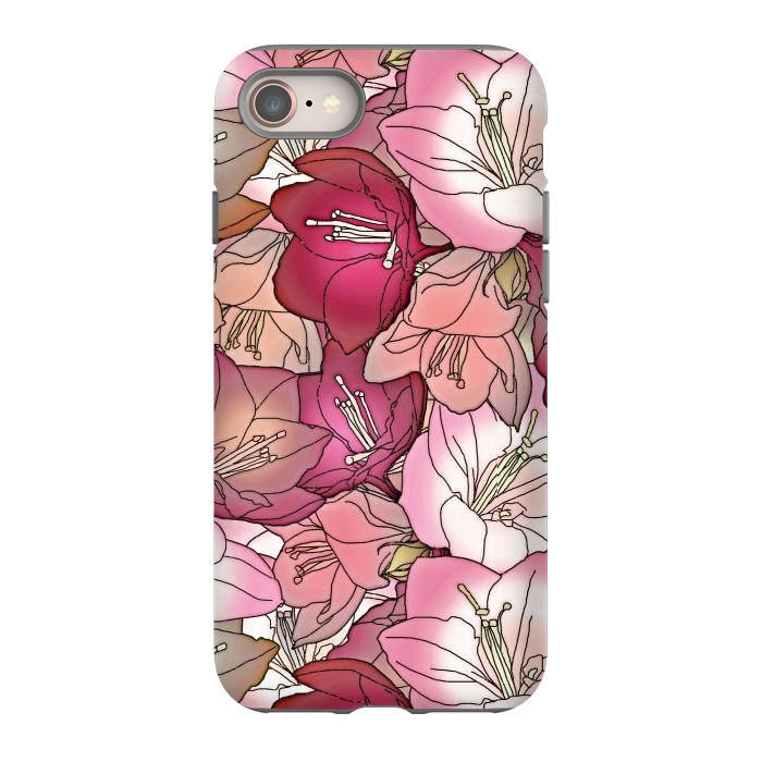 iPhone 8 StrongFit Pink flowers  by Winston