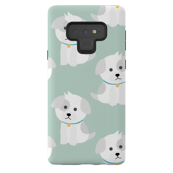 Galaxy Note 9 StrongFit Cute puppies  by Winston
