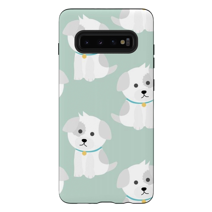 Galaxy S10 plus StrongFit Cute puppies  by Winston
