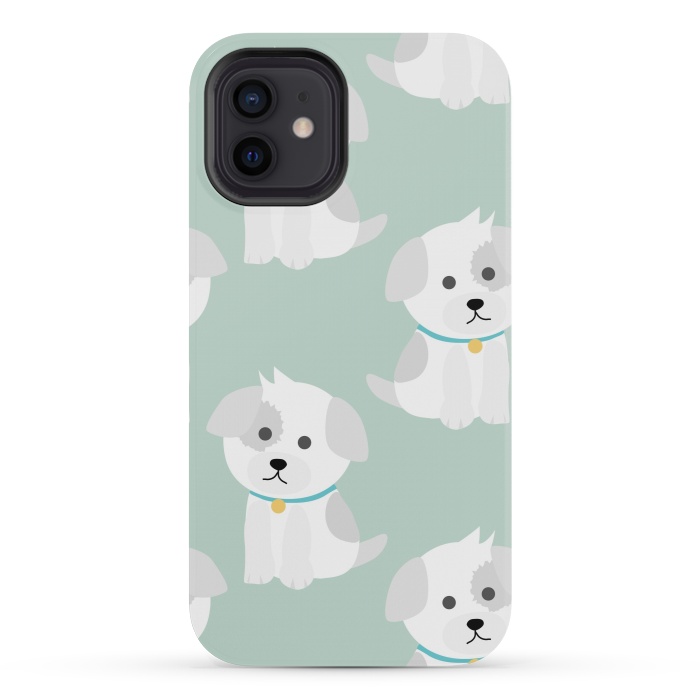 iPhone 12 mini StrongFit Cute puppies  by Winston