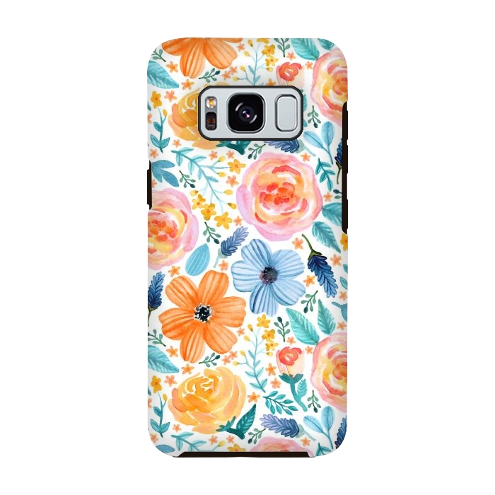 Galaxy S8 StrongFit Bold Blooms by Tangerine-Tane