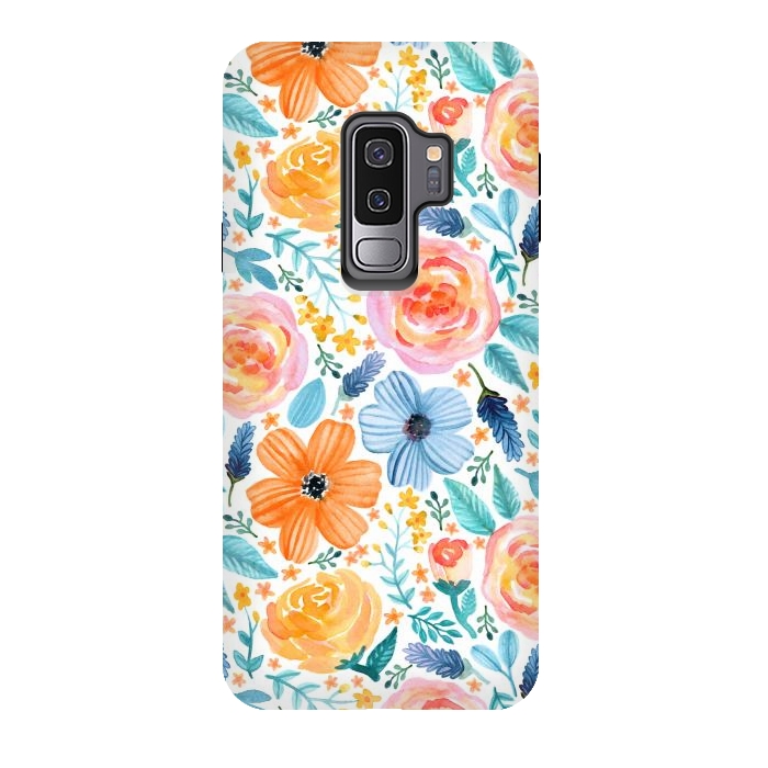 Galaxy S9 plus StrongFit Bold Blooms by Tangerine-Tane