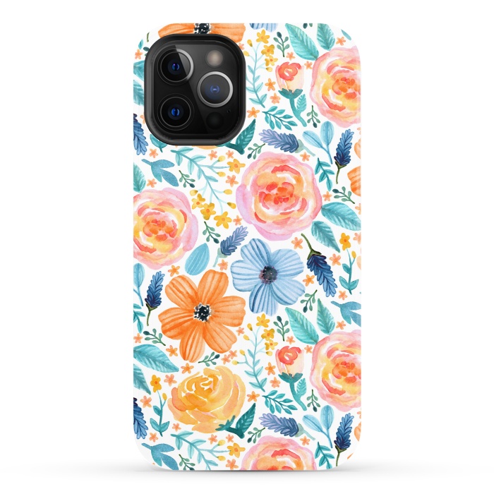 iPhone 12 Pro StrongFit Bold Blooms by Tangerine-Tane