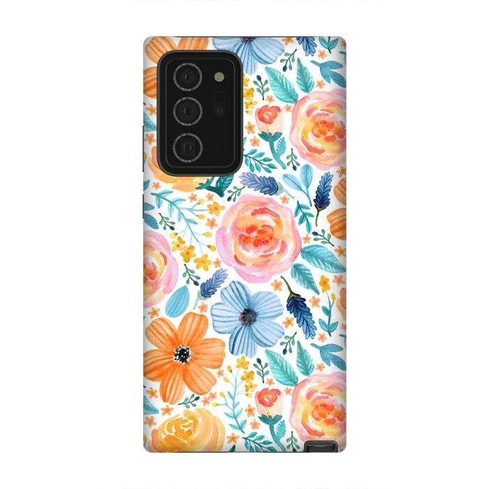 Galaxy Note 20 Ultra StrongFit Bold Blooms by Tangerine-Tane