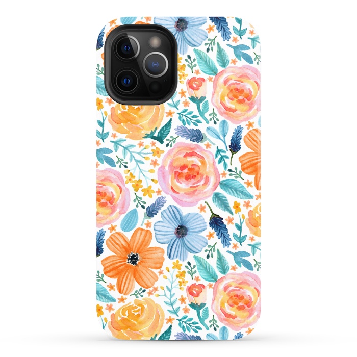 iPhone 12 Pro Max StrongFit Bold Blooms by Tangerine-Tane