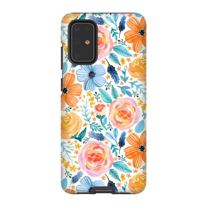 Galaxy S20 Plus StrongFit Bold Blooms by Tangerine-Tane