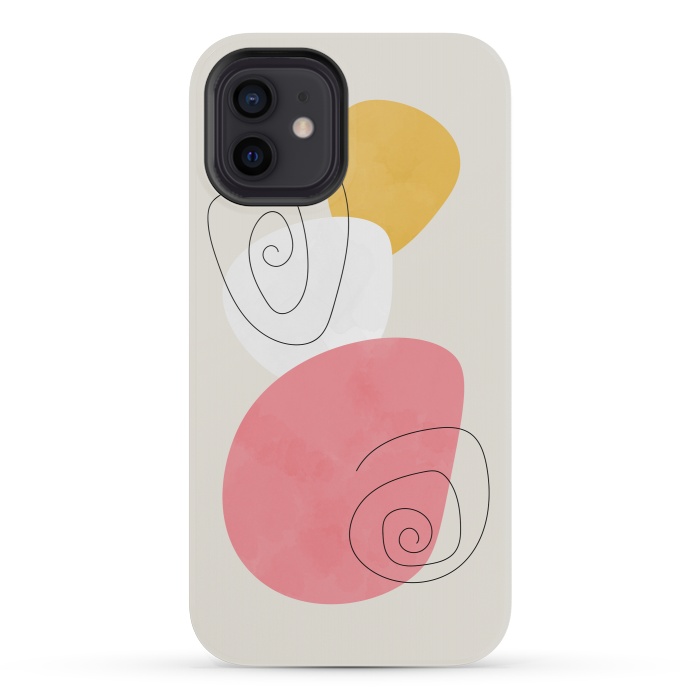 iPhone 12 mini StrongFit Chilling Minimal Art by Creativeaxle