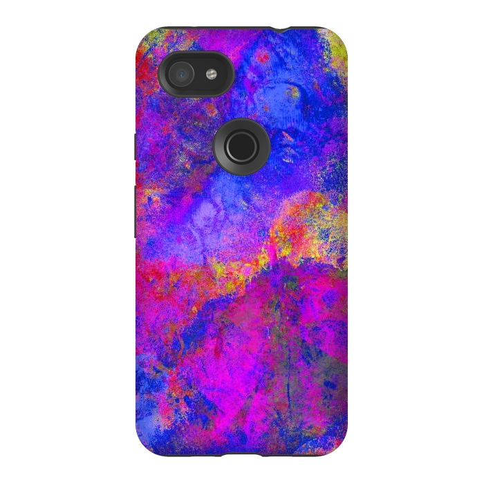 Pixel 3AXL StrongFit The deep blues and purple of the cosmos by Steve Wade (Swade)