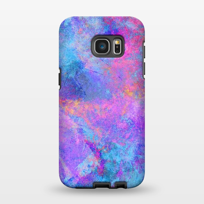 Galaxy S7 EDGE StrongFit The blue galaxy clouds by Steve Wade (Swade)