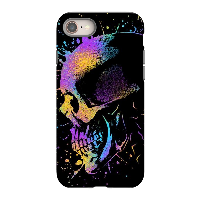 iPhone 8 StrongFit Skull Colorful Artistic by Alberto