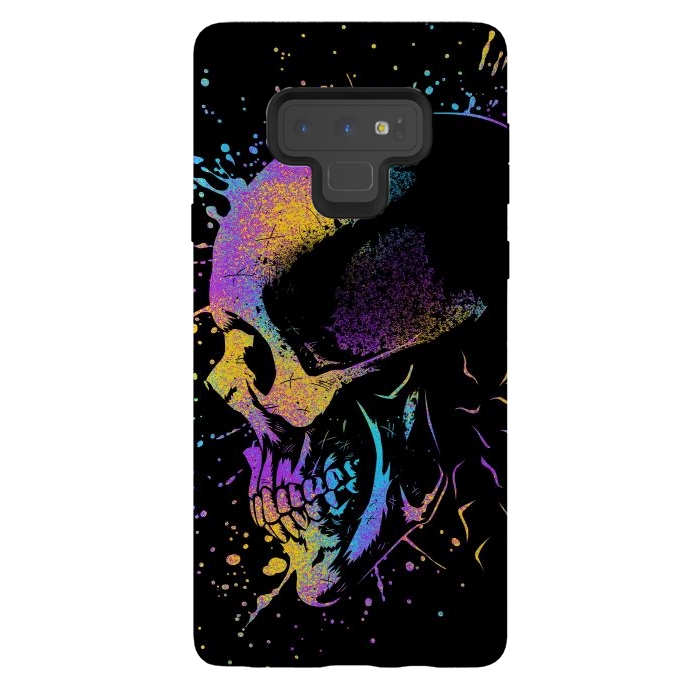 Galaxy Note 9 StrongFit Skull Colorful Artistic by Alberto
