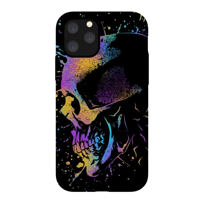 iPhone 11 Pro StrongFit Skull Colorful Artistic by Alberto